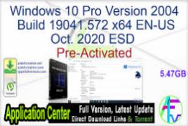 Windows 10 Home 20H1 2004.19041.546 (x86/x64) Preactivated Oct 2