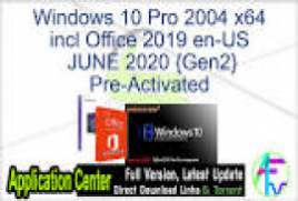 Windows 10 Pro x64 2004 incl Office 2019 - ACTiVATED July 2020