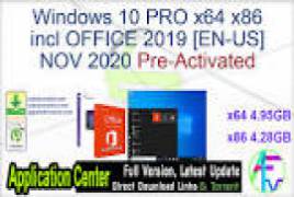 Windows 10 Pro x64 2004 incl Office 2019 - ACTiVATED July 2020